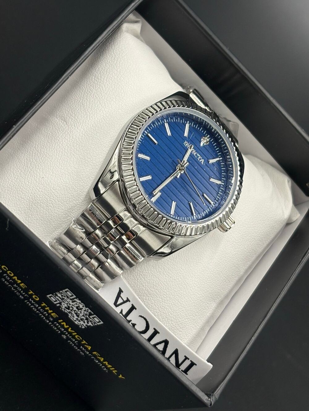 Invicta Celestial Somerset Men’s Watch 36mm Steel Blue Dial New in Box